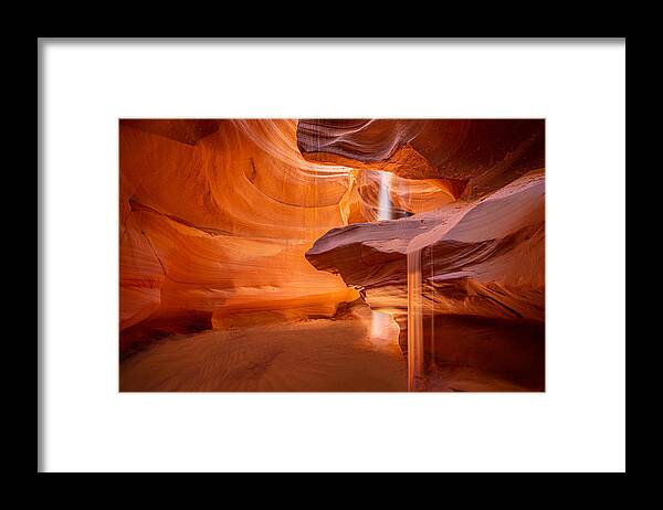 Antelope Canyon Framed Print featuring the photograph Sands of Time by Ryan Smith