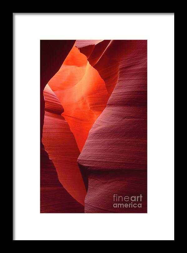 Dave Welling Framed Print featuring the photograph Sandstone Abstract Lower Antelope Slot Canyon Arizona by Dave Welling