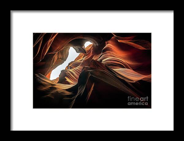 Sandstone Canyons Framed Print featuring the photograph Sandstone Canyons by Doug Sturgess