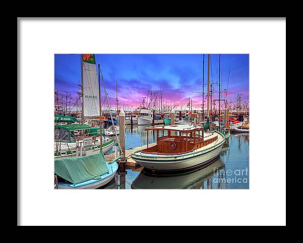 Santa Barbara Defines Luxury Living And Service On The American Framed Print featuring the photograph Santa Barbara Marina Boats by David Zanzinger