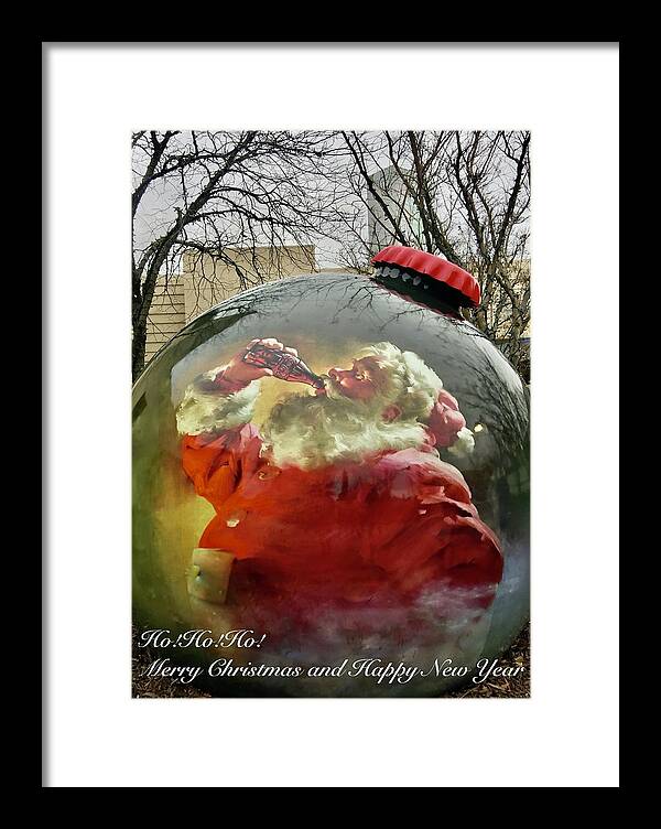 Christmas Framed Print featuring the photograph Santa Card by Bnte Creations