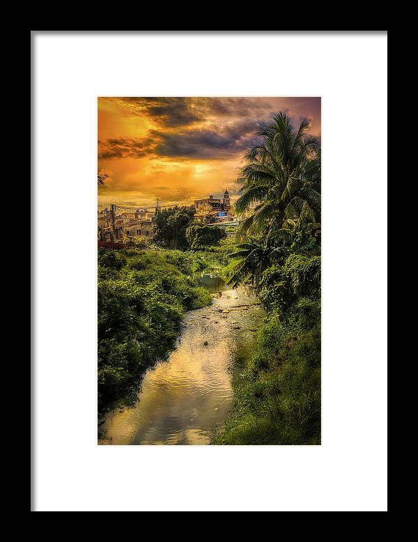 Creek Framed Print featuring the photograph Santa Clara Guadalupe River by Micah Offman