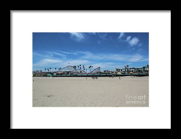 Santa Cruz Framed Print featuring the photograph Santa Cruz Beach Boardwalk by Suzanne Luft