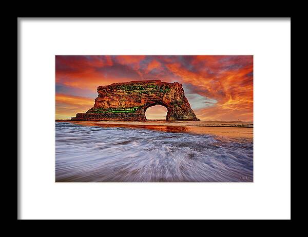 Santa Cruz Framed Print featuring the photograph Santa Cruz Natural Bridge by Russ Harris