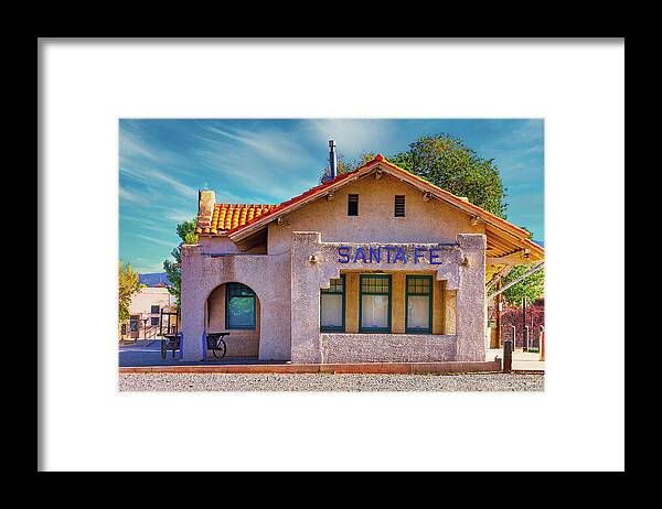 Santa Fe Framed Print featuring the photograph Santa Fe Station by Stephen Anderson
