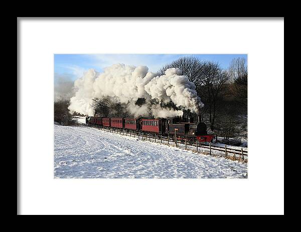 Tanfield Railway Framed Print featuring the photograph Santa Special Tanfield Railway by Bryan Attewell