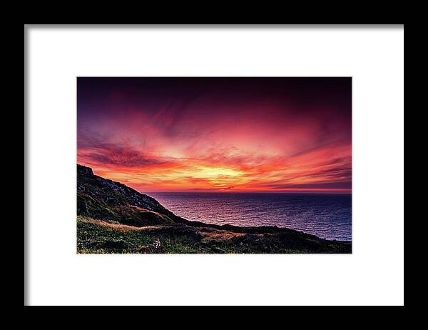 Sunset Framed Print featuring the photograph Sardinia Sunset by Stefan Kunze