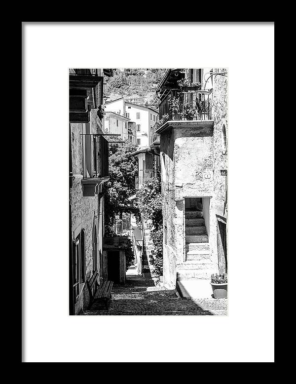Italian Framed Print featuring the photograph Scanno, Italy - BW 06 by AM FineArtPrints