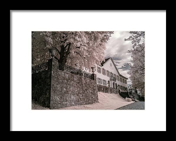 Black Forest Framed Print featuring the photograph Schloss Buergeln - Infrarot by Ioannis Konstas