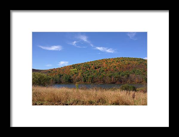 Schoharie Creek Framed Print featuring the photograph Schoharie Creek in New York by Angie Tirado