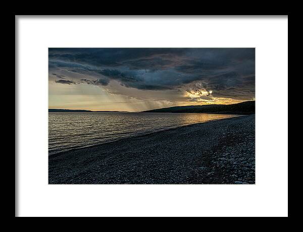 Lake Superior Framed Print featuring the photograph Schreiber Beach by Doug Gibbons