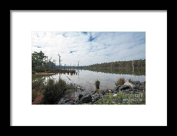Schwenke's Dam Framed Print featuring the photograph Schwenke's Dam, Greenbushes. Western Australia by Elaine Teague