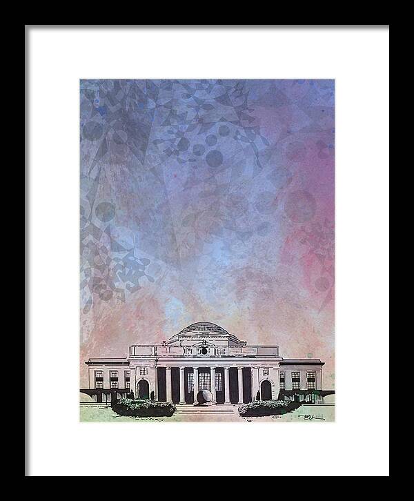 Architecture Framed Print featuring the digital art Science Museum of Virginia by N Blake Seals