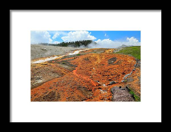 Scorched Earth Yellowstone Framed Print featuring the photograph Scorched Earth Yellowstone by Dan Sproul
