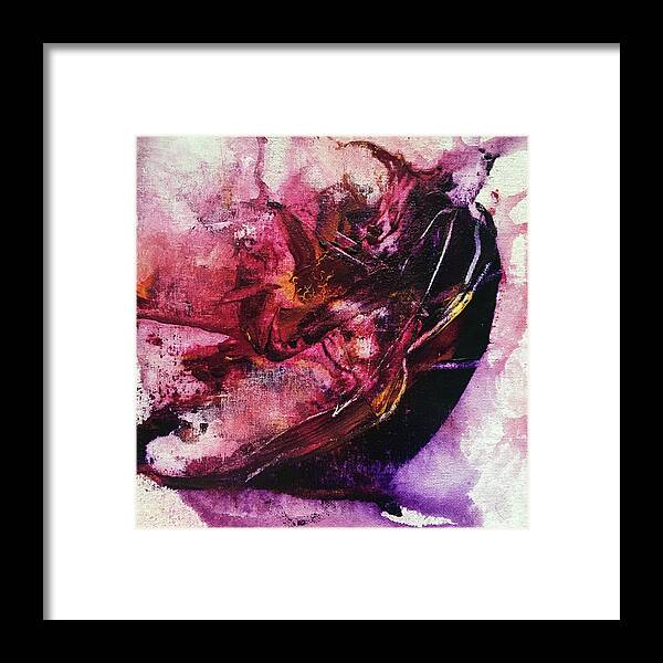 Abstract Art Framed Print featuring the painting Scorn Marauder by Rodney Frederickson