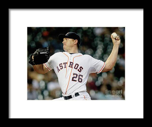 People Framed Print featuring the photograph Scott Kazmir by Bob Levey