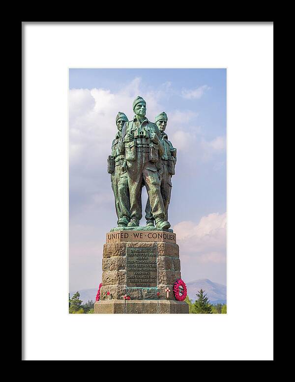 Pentax K-1 Mark Ii Framed Print featuring the photograph Scottish Commando Memorial by Scott McGuire