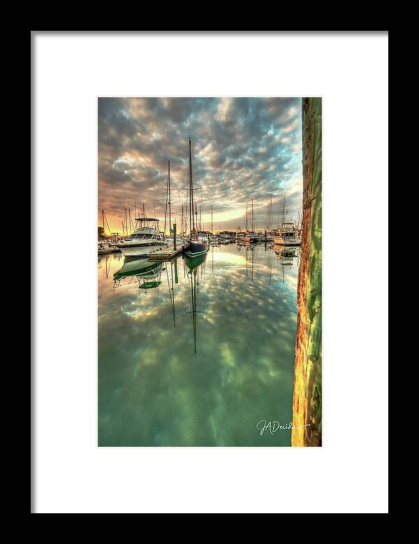 St. Framed Print featuring the photograph Sea Clouds Sunrise by Joseph Desiderio