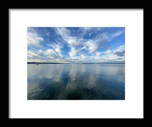 Sea Framed Print featuring the photograph Sea Horizon by Anamar Pictures