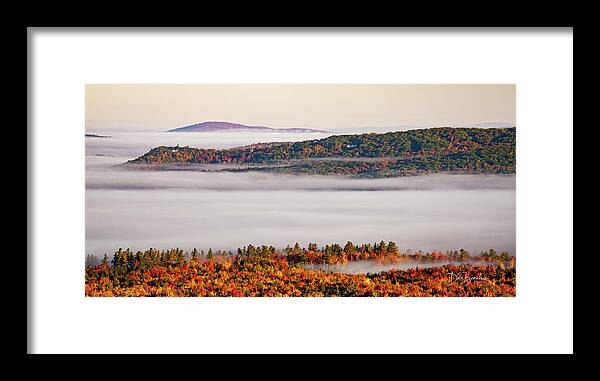 New England Framed Print featuring the photograph Sea of Fog #5817 by Dan Beauvais