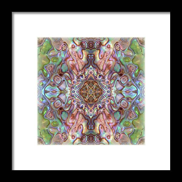 Abalone Framed Print featuring the digital art Sea Opal by Alicia Kent