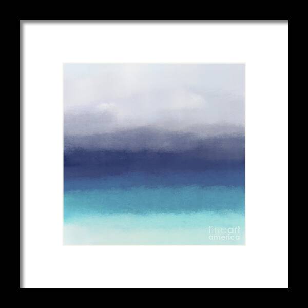 Ocean Framed Print featuring the digital art Sea View 280 by Lucie Dumas