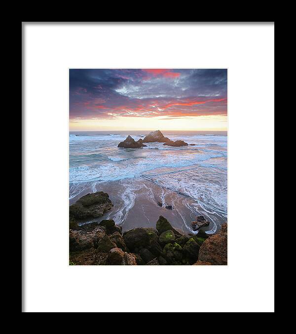  Framed Print featuring the photograph Seal Rock Bliss by Louis Raphael