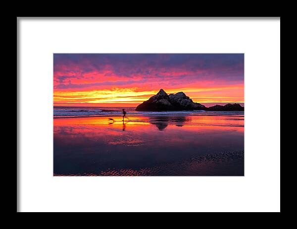  Framed Print featuring the photograph Seal Rock Run by Louis Raphael