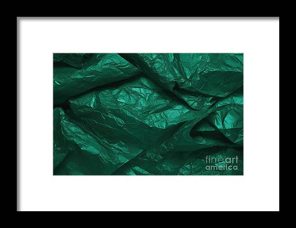 Seamless Dark Emerald Green Wrinkled Metallic Foil Christmas Tissue  Wrapping Paper Sheet Background Texture Shiny Festive Winter Xmas Holiday  Crumpled Candy Wrapper Pattern Backdrop 3d Rendering Art Print by N Akkash 
