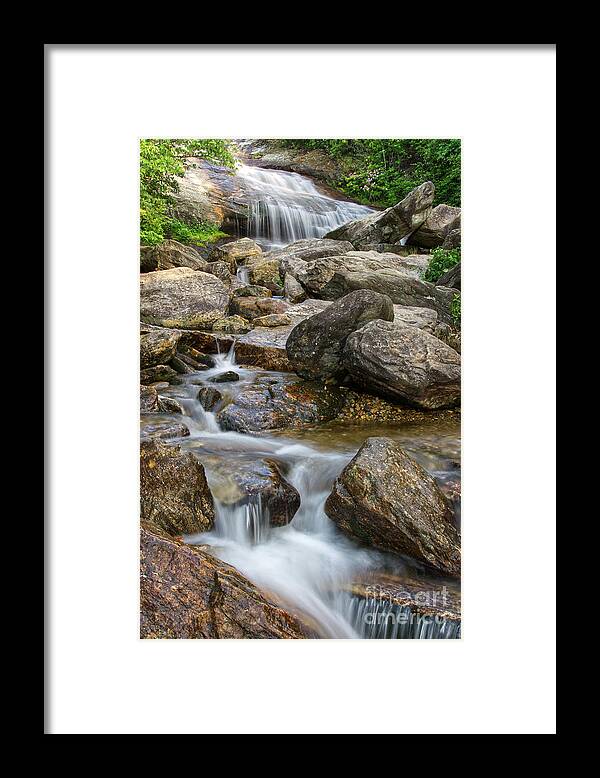 Blue Ridge Parkway Framed Print featuring the photograph Second Falls 8 by Phil Perkins
