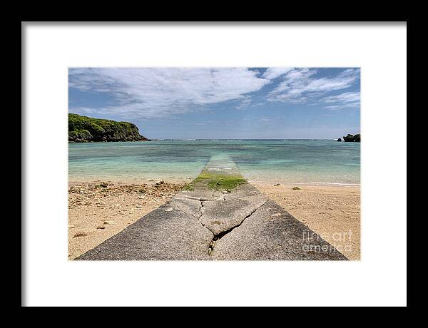 Ukun Beach Framed Print featuring the photograph Secret Beaches of Okinawa by Rebecca Caroline Photography