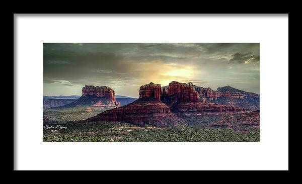 Sunset Framed Print featuring the photograph Sedona by G Lamar Yancy