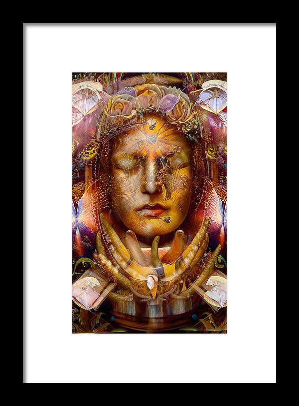 See No Evil Framed Print featuring the digital art See No Evil by Skip Hunt
