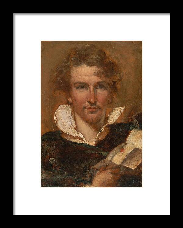  Framed Print featuring the drawing Self-Portrait by William Etty