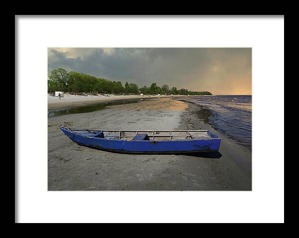 Photography Framed Print featuring the photograph Sentimental Journey Of Nowadays/ Beach Scene by Aleksandrs Drozdovs