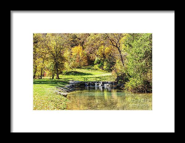Ozarks Framed Print featuring the photograph Serene Scene Dogwood Canyon by Jennifer White