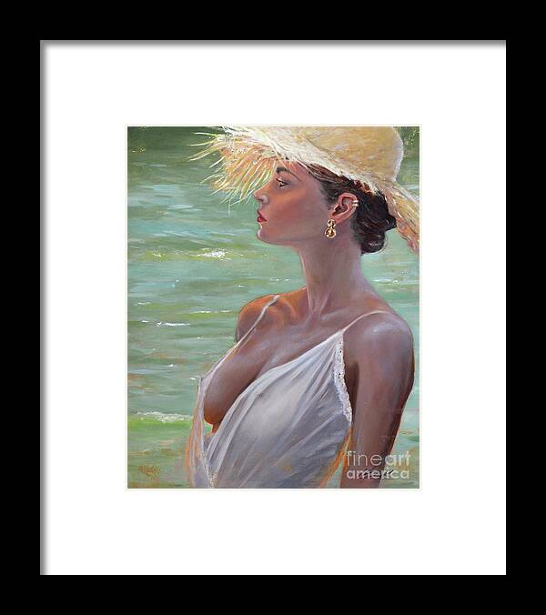 Serenity Framed Print featuring the painting Serenity by Michael Rock