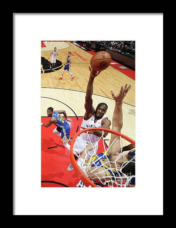 Serge Ibaka Framed Print featuring the photograph Serge Ibaka by Nathaniel S. Butler