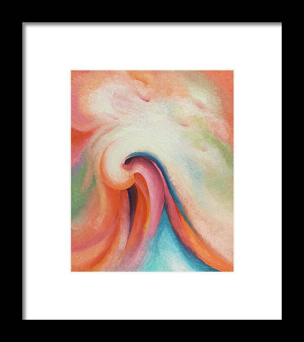 Georgia O'keeffe Framed Print featuring the painting Series I. No 1 - Colorful modernist abstract painting by Georgia O'Keeffe