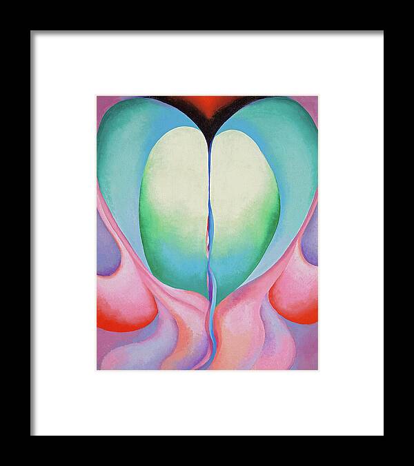 Georgia O'keeffe Framed Print featuring the painting Series I. No 8 - Colorful abstract modernist painting by Georgia O'Keeffe
