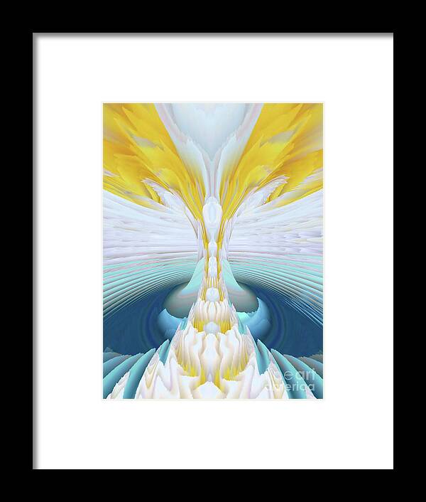 Art Framed Print featuring the digital art Series Sun by Alexandra Vusir