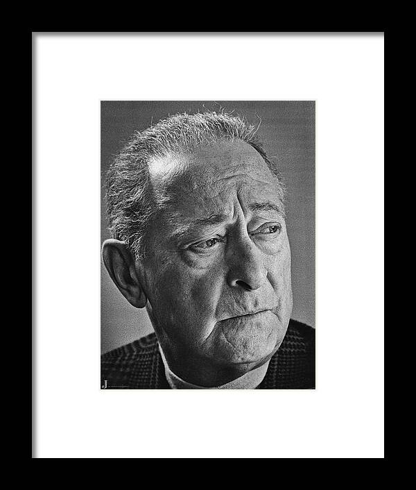 Beverlyhills Framed Print featuring the photograph Serious Jascha Heifetz by Jay Heifetz