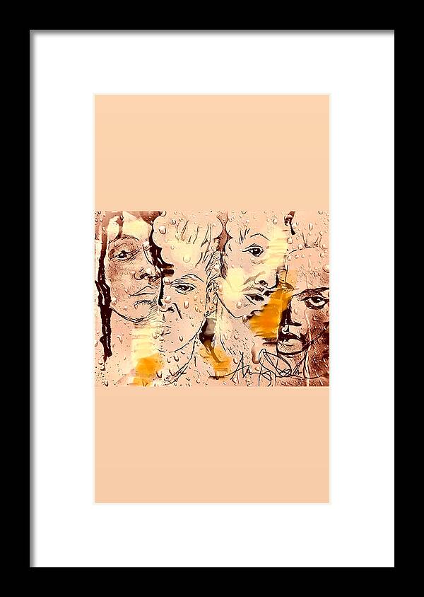  Framed Print featuring the mixed media Set it off pt.1 by Angie ONeal