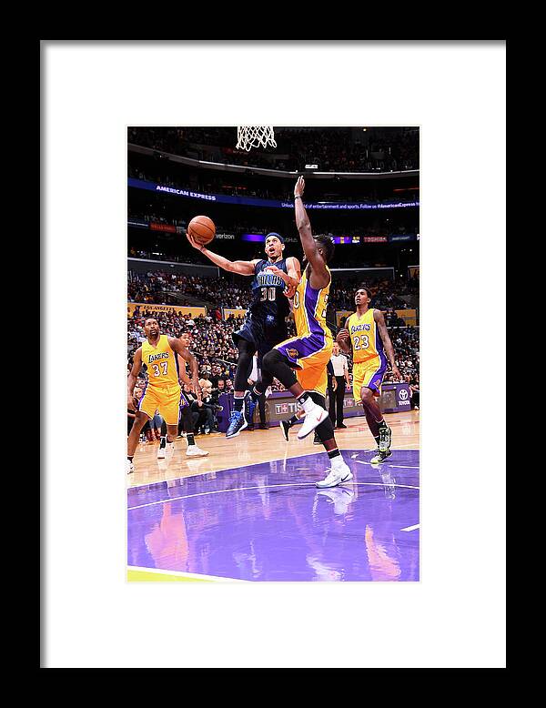 Seth Curry Framed Print featuring the photograph Seth Curry by Andrew D. Bernstein