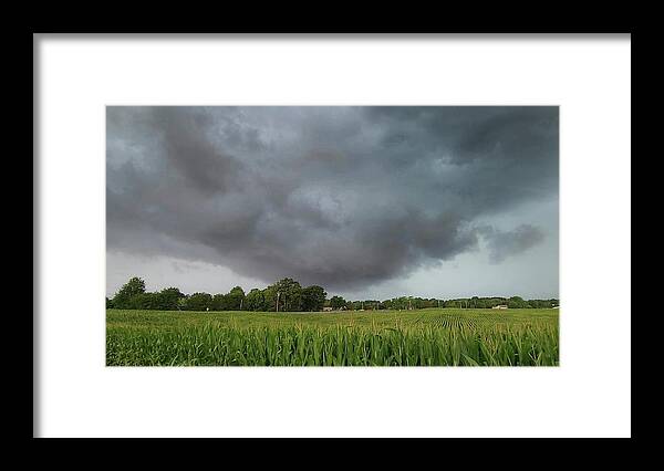 Weather Framed Print featuring the photograph Severe Storm Near Coopertown, Tennessee by Ally White
