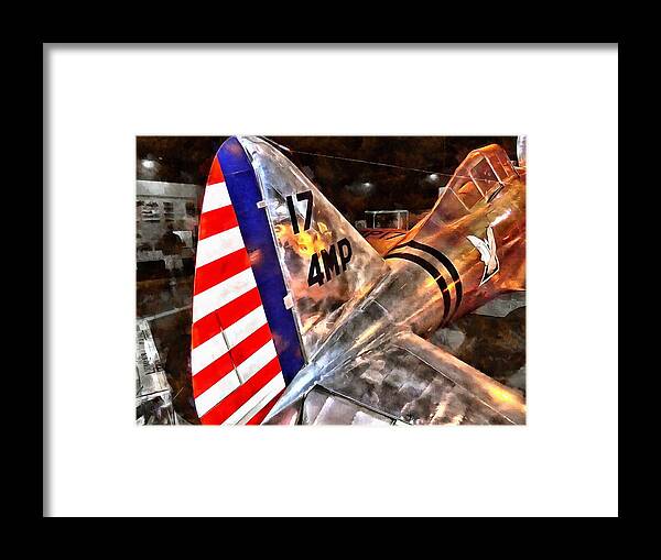 Fighter Plane Framed Print featuring the mixed media Seversky P-35 by Christopher Reed
