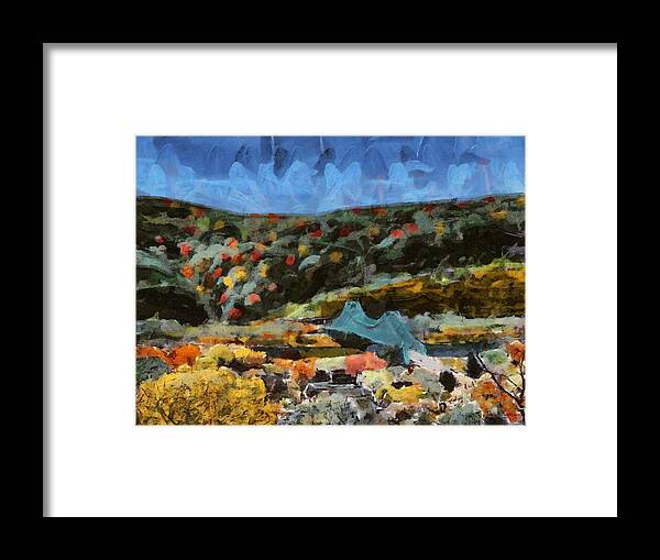Sewickley Framed Print featuring the mixed media Sewickley Valley by Christopher Reed
