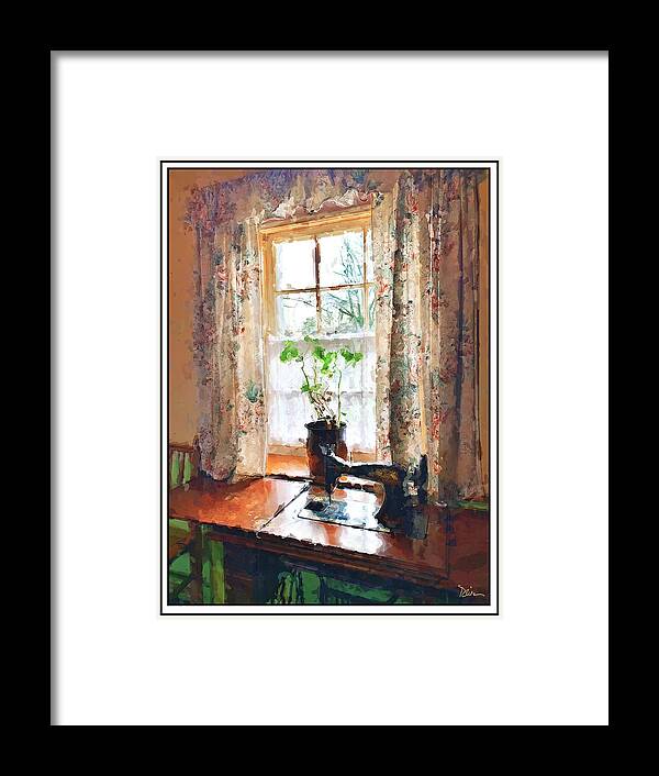 Ireland Framed Print featuring the photograph Sewing By The Window by Peggy Dietz