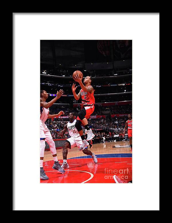 Shabazz Napier Framed Print featuring the photograph Shabazz Napier by Juan Ocampo