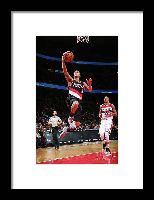 Nba Pro Basketball Framed Print featuring the photograph Shabazz Napier by Ned Dishman